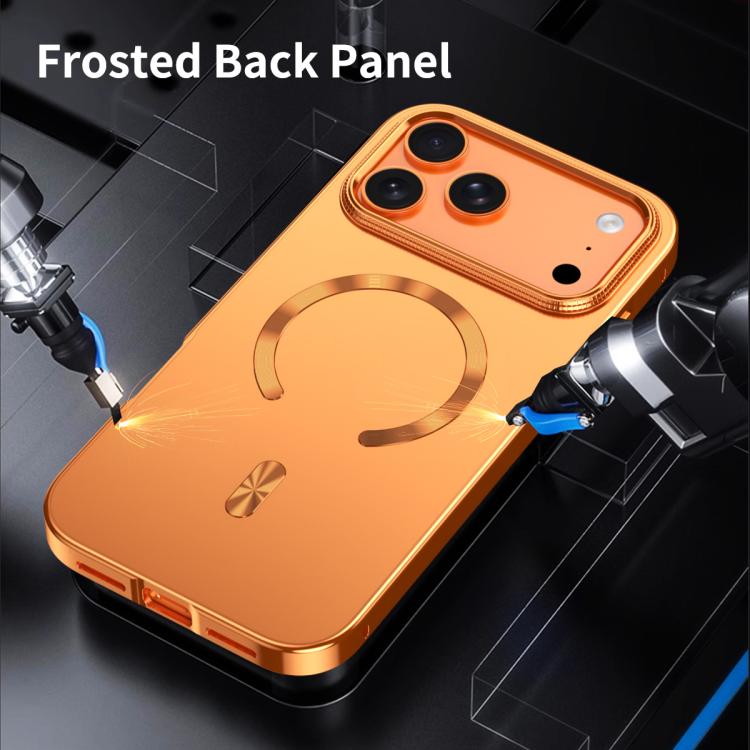 Frosted Magnetic Shield MagSafe Alloy Metal Phone Case, For iPhone 17 Pro Max, For iPhone 17 Pro, For iPhone 17, For iPhone Air, For iPhone 16 Pro Max, For iPhone 16 Pro, For iPhone 15 Pro Max, For iPhone 15 Pro