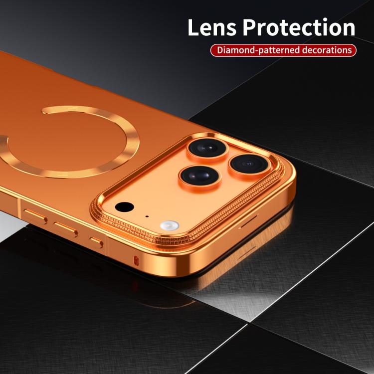 Frosted Magnetic Shield MagSafe Alloy Metal Phone Case, For iPhone 17 Pro Max, For iPhone 17 Pro, For iPhone 17, For iPhone Air, For iPhone 16 Pro Max, For iPhone 16 Pro, For iPhone 15 Pro Max, For iPhone 15 Pro
