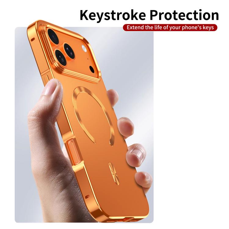 Frosted Magnetic Shield MagSafe Alloy Metal Phone Case, For iPhone 17 Pro Max, For iPhone 17 Pro, For iPhone 17, For iPhone Air, For iPhone 16 Pro Max, For iPhone 16 Pro, For iPhone 15 Pro Max, For iPhone 15 Pro