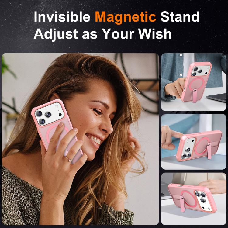Fulcrum Standing Bracket MagSafe Phone Case, For iPhone 17 Pro Max, For iPhone 17 Pro, For iPhone 17, For iPhone Air