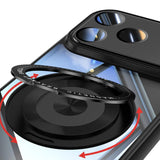 360 Holder Magsafe Acrylic Hybrid TPU Phone Case, For iPhone 17 Pro Max, For iPhone 17 Pro, For iPhone 17, For iPhone Air