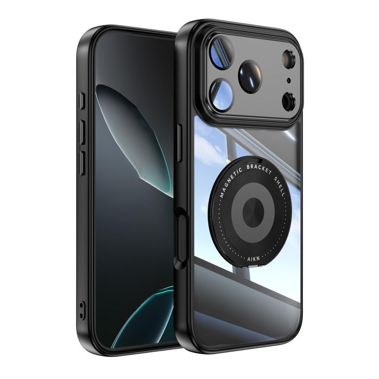 360 Holder Magsafe Acrylic Hybrid TPU Phone Case, For iPhone 17 Pro Max, For iPhone 17 Pro, For iPhone 17, For iPhone Air