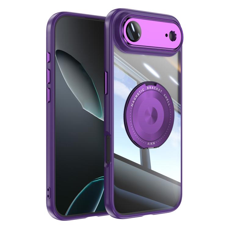 360 Holder Magsafe Acrylic Hybrid TPU Phone Case, For iPhone 17 Pro Max, For iPhone 17 Pro, For iPhone 17, For iPhone Air