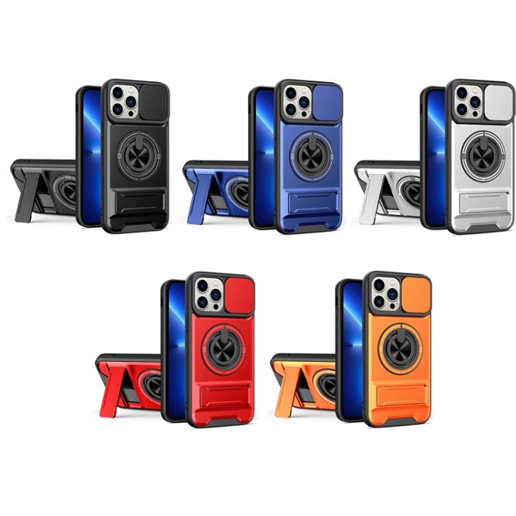 Lens Sliding Window Multifunctional Magnetic Shockproof Phone Case, For iPhone 13 Pro Max, For iPhone 13 Pro, For iPhone 12 Pro Max, For iPhone 11 Pro Max, For iPhone 11
