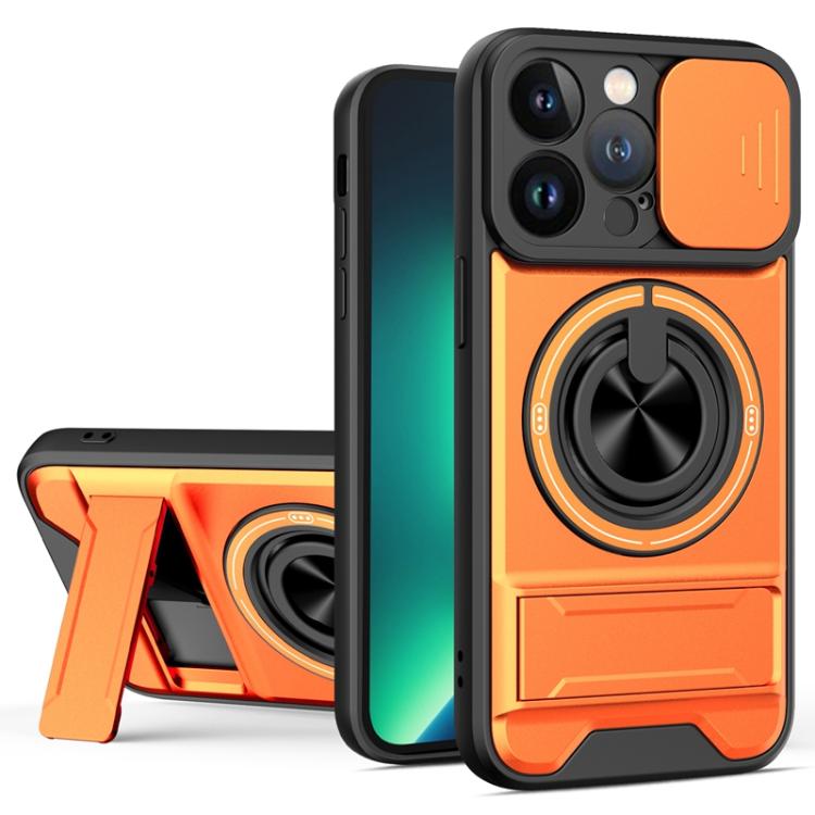 Lens Sliding Window Multifunctional Magnetic Shockproof Phone Case, For iPhone 13 Pro Max, For iPhone 13 Pro, For iPhone 12 Pro Max, For iPhone 11 Pro Max, For iPhone 11