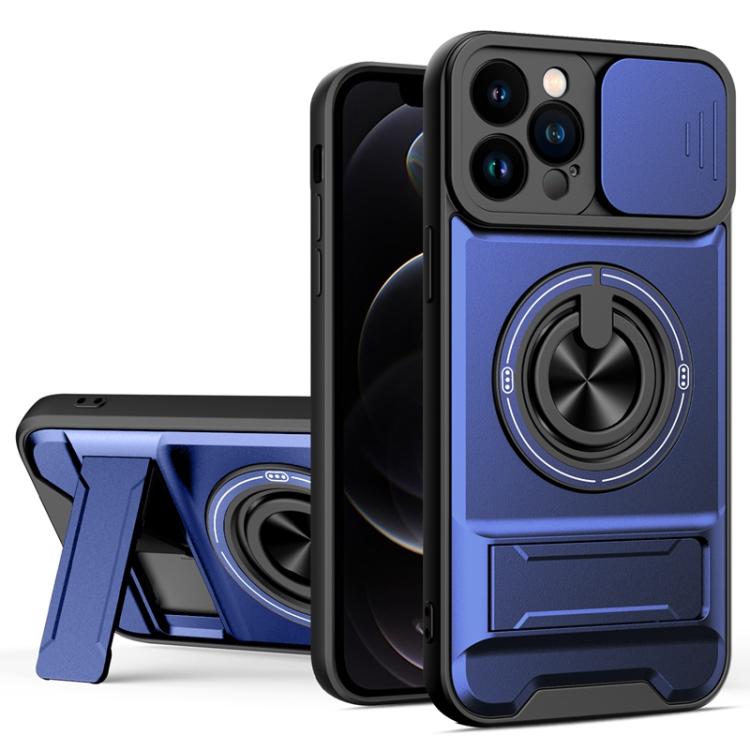 Lens Sliding Window Multifunctional Magnetic Shockproof Phone Case, For iPhone 13 Pro Max, For iPhone 13 Pro, For iPhone 13, For iPhone 12, For iPhone 12 Pro Max, For iPhone 12 Pro, For iPhone 11 Pro Max, For iPhone 11, For iPhone XR