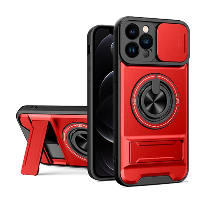 Lens Sliding Window Multifunctional Magnetic Shockproof Phone Case, For iPhone 13 Pro Max, For iPhone 13 Pro, For iPhone 13, For iPhone 12, For iPhone 12 Pro Max, For iPhone 12 Pro, For iPhone 11 Pro Max, For iPhone 11, For iPhone XR