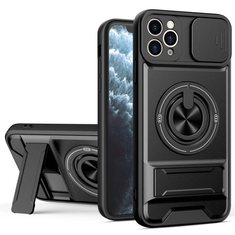 Lens Sliding Window Multifunctional Magnetic Shockproof Phone Case, For iPhone 13 Pro Max, For iPhone 13 Pro, For iPhone 13, For iPhone 12, For iPhone 12 Pro Max, For iPhone 12 Pro, For iPhone 11 Pro Max, For iPhone 11, For iPhone XR