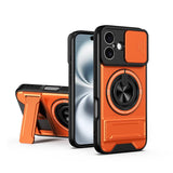 Lens Sliding Window Multifunctional Magnetic Shockproof Phone Case, For iPhone 16 Plus, For iPhone 16, For iPhone 15 Pro Max, For iPhone 15 Pro, For iPhone 15, For iPhone 14 Plus, For iPhone 14, For iPhone 14 Pro, For iPhone 14 Pro Max
