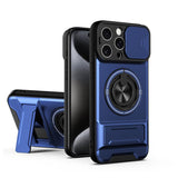 Lens Sliding Window Multifunctional Magnetic Shockproof Phone Case, For iPhone 16 Plus, For iPhone 16, For iPhone 15 Pro Max, For iPhone 15 Pro, For iPhone 15, For iPhone 14 Plus, For iPhone 14, For iPhone 14 Pro, For iPhone 14 Pro Max