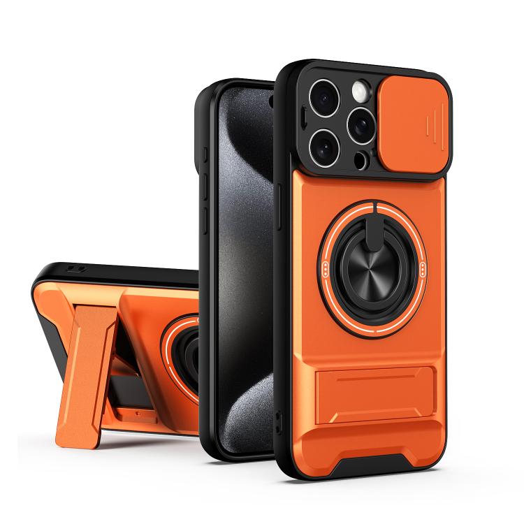 Lens Sliding Window Multifunctional Magnetic Shockproof Phone Case, For iPhone 16 Plus, For iPhone 16, For iPhone 15 Pro Max, For iPhone 15 Pro, For iPhone 15, For iPhone 14 Plus, For iPhone 14, For iPhone 14 Pro, For iPhone 14 Pro Max