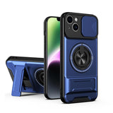 Lens Sliding Window Multifunctional Magnetic Shockproof Phone Case, For iPhone 16 Plus, For iPhone 16, For iPhone 15 Pro Max, For iPhone 15 Pro, For iPhone 15, For iPhone 14 Plus, For iPhone 14, For iPhone 14 Pro, For iPhone 14 Pro Max