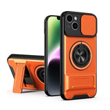 Lens Sliding Window Multifunctional Magnetic Shockproof Phone Case, For iPhone 16 Plus, For iPhone 16, For iPhone 15 Pro Max, For iPhone 15 Pro, For iPhone 15, For iPhone 14 Plus, For iPhone 14, For iPhone 14 Pro, For iPhone 14 Pro Max
