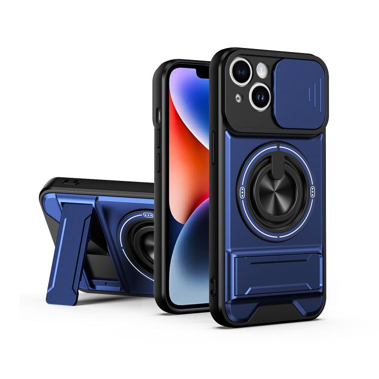 Lens Sliding Window Multifunctional Magnetic Shockproof Phone Case, For iPhone 16 Plus, For iPhone 16, For iPhone 15 Pro Max, For iPhone 15 Pro, For iPhone 15, For iPhone 14 Plus, For iPhone 14, For iPhone 14 Pro, For iPhone 14 Pro Max