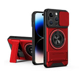 Lens Sliding Window Multifunctional Magnetic Shockproof Phone Case, For iPhone 16 Plus, For iPhone 16, For iPhone 15 Pro Max, For iPhone 15 Pro, For iPhone 15, For iPhone 14 Plus, For iPhone 14, For iPhone 14 Pro, For iPhone 14 Pro Max