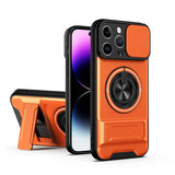 Lens Sliding Window Multifunctional Magnetic Shockproof Phone Case, For iPhone 16 Plus, For iPhone 16, For iPhone 15 Pro Max, For iPhone 15 Pro, For iPhone 15, For iPhone 14 Plus, For iPhone 14, For iPhone 14 Pro, For iPhone 14 Pro Max