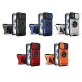 Lens Sliding Window Multifunctional Magnetic Shockproof Phone Case, For iPhone 16 Plus, For iPhone 16, For iPhone 15 Pro Max, For iPhone 15 Pro, For iPhone 15, For iPhone 14 Plus, For iPhone 14, For iPhone 14 Pro, For iPhone 14 Pro Max