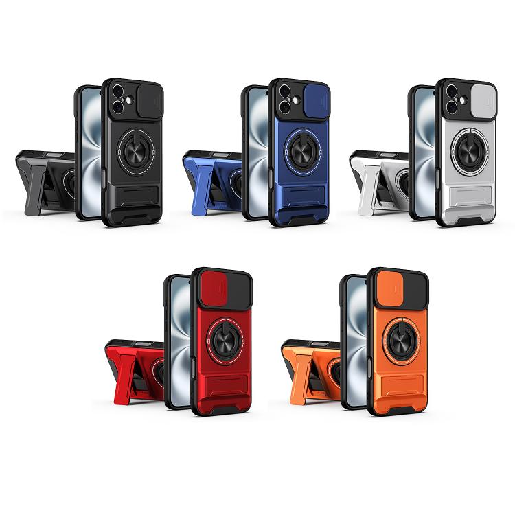 Lens Sliding Window Multifunctional Magnetic Shockproof Phone Case, For iPhone 16 Plus, For iPhone 16, For iPhone 15 Pro Max, For iPhone 15 Pro, For iPhone 15, For iPhone 14 Plus, For iPhone 14, For iPhone 14 Pro, For iPhone 14 Pro Max