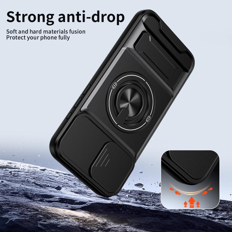 Lens Sliding Window Multifunctional Magnetic Shockproof Phone Case, For iPhone 16 Plus, For iPhone 16, For iPhone 15 Pro Max, For iPhone 15 Pro, For iPhone 15, For iPhone 14 Plus, For iPhone 14, For iPhone 14 Pro, For iPhone 14 Pro Max