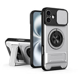 Lens Sliding Window Multifunctional Magnetic Shockproof Phone Case, For iPhone 16 Plus, For iPhone 16, For iPhone 15 Pro Max, For iPhone 15 Pro, For iPhone 15, For iPhone 14 Plus, For iPhone 14, For iPhone 14 Pro, For iPhone 14 Pro Max