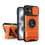 Lens Sliding Window Multifunctional Magnetic Shockproof Phone Case, For iPhone 16 Plus, For iPhone 16, For iPhone 15 Pro Max, For iPhone 15 Pro, For iPhone 15, For iPhone 14 Plus, For iPhone 14, For iPhone 14 Pro, For iPhone 14 Pro Max