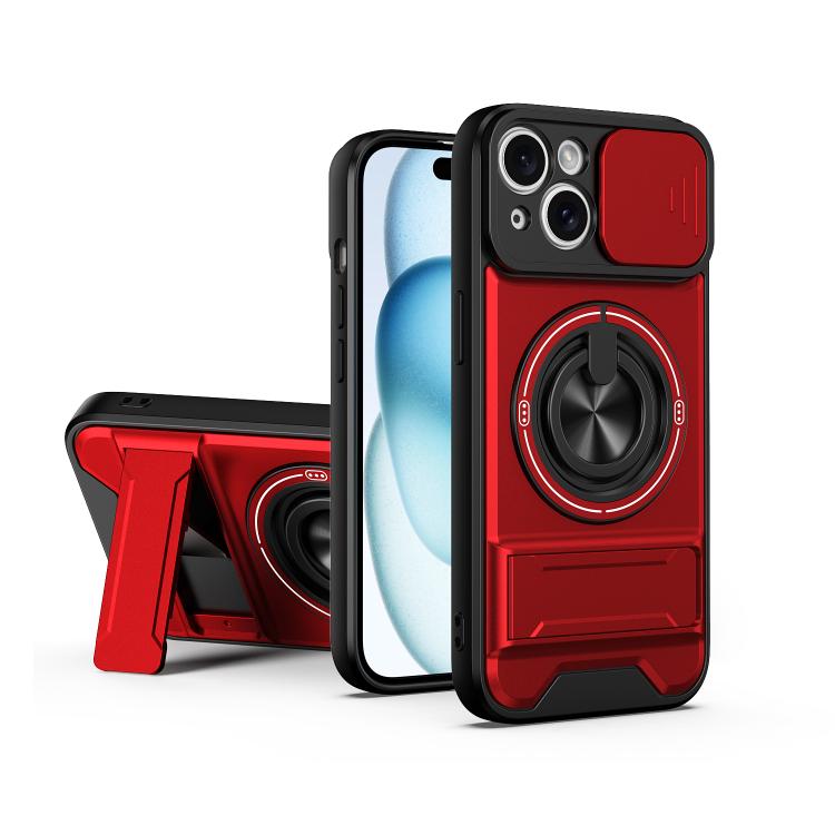 Lens Sliding Window Multifunctional Magnetic Shockproof Phone Case, For iPhone 16 Plus, For iPhone 16, For iPhone 15 Pro Max, For iPhone 15 Pro, For iPhone 15, For iPhone 14 Plus, For iPhone 14, For iPhone 14 Pro, For iPhone 14 Pro Max