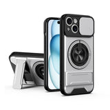 Lens Sliding Window Multifunctional Magnetic Shockproof Phone Case, For iPhone 16 Plus, For iPhone 16, For iPhone 15 Pro Max, For iPhone 15 Pro, For iPhone 15, For iPhone 14 Plus, For iPhone 14, For iPhone 14 Pro, For iPhone 14 Pro Max