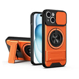 Lens Sliding Window Multifunctional Magnetic Shockproof Phone Case, For iPhone 16 Plus, For iPhone 16, For iPhone 15 Pro Max, For iPhone 15 Pro, For iPhone 15, For iPhone 14 Plus, For iPhone 14, For iPhone 14 Pro, For iPhone 14 Pro Max
