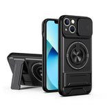 Lens Sliding Window Multifunctional Magnetic Shockproof Phone Case, For iPhone 13 Pro Max, For iPhone 13 Pro, For iPhone 13, For iPhone 12, For iPhone 12 Pro Max, For iPhone 12 Pro, For iPhone 11 Pro Max, For iPhone 11, For iPhone XR