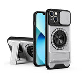 Lens Sliding Window Multifunctional Magnetic Shockproof Phone Case, For iPhone 13 Pro Max, For iPhone 13 Pro, For iPhone 13, For iPhone 12, For iPhone 12 Pro Max, For iPhone 12 Pro, For iPhone 11 Pro Max, For iPhone 11, For iPhone XR