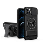 Lens Sliding Window Multifunctional Magnetic Shockproof Phone Case, For iPhone 13 Pro Max, For iPhone 13 Pro, For iPhone 13, For iPhone 12, For iPhone 12 Pro Max, For iPhone 12 Pro, For iPhone 11 Pro Max, For iPhone 11, For iPhone XR