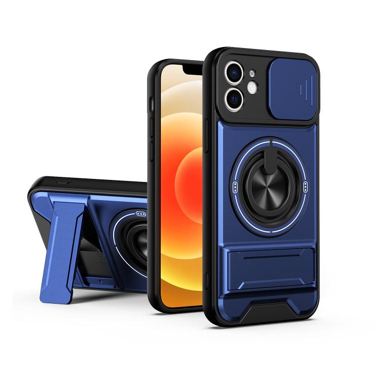 Lens Sliding Window Multifunctional Magnetic Shockproof Phone Case, For iPhone 13 Pro Max, For iPhone 13 Pro, For iPhone 13, For iPhone 12, For iPhone 12 Pro Max, For iPhone 12 Pro, For iPhone 11 Pro Max, For iPhone 11, For iPhone XR