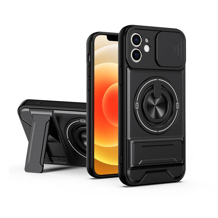 Lens Sliding Window Multifunctional Magnetic Shockproof Phone Case, For iPhone 13 Pro Max, For iPhone 13 Pro, For iPhone 13, For iPhone 12, For iPhone 12 Pro Max, For iPhone 12 Pro, For iPhone 11 Pro Max, For iPhone 11, For iPhone XR
