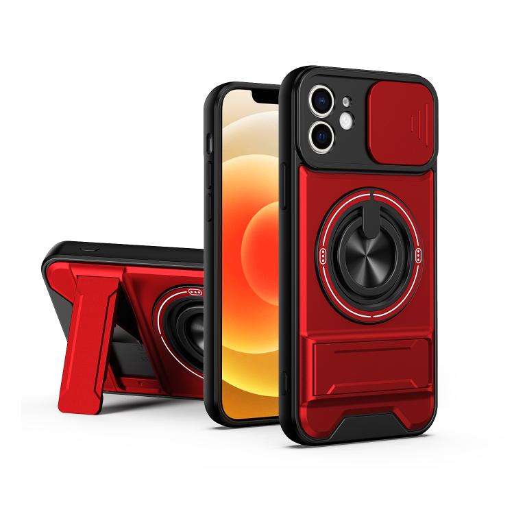 Lens Sliding Window Multifunctional Magnetic Shockproof Phone Case, For iPhone 13 Pro Max, For iPhone 13 Pro, For iPhone 13, For iPhone 12, For iPhone 12 Pro Max, For iPhone 12 Pro, For iPhone 11 Pro Max, For iPhone 11, For iPhone XR