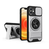 Lens Sliding Window Multifunctional Magnetic Shockproof Phone Case, For iPhone 13 Pro Max, For iPhone 13 Pro, For iPhone 13, For iPhone 12, For iPhone 12 Pro Max, For iPhone 12 Pro, For iPhone 11 Pro Max, For iPhone 11, For iPhone XR