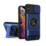Lens Sliding Window Multifunctional Magnetic Shockproof Phone Case, For iPhone XS Max, For iPhone 7 Plus, For iPhone 7