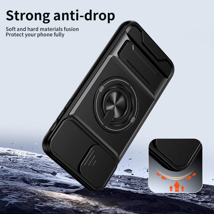 Lens Sliding Window Multifunctional Magnetic Shockproof Phone Case, For iPhone XS Max, For iPhone 7 Plus, For iPhone 7