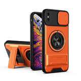 Lens Sliding Window Multifunctional Magnetic Shockproof Phone Case, For iPhone XS Max, For iPhone 7 Plus, For iPhone 7