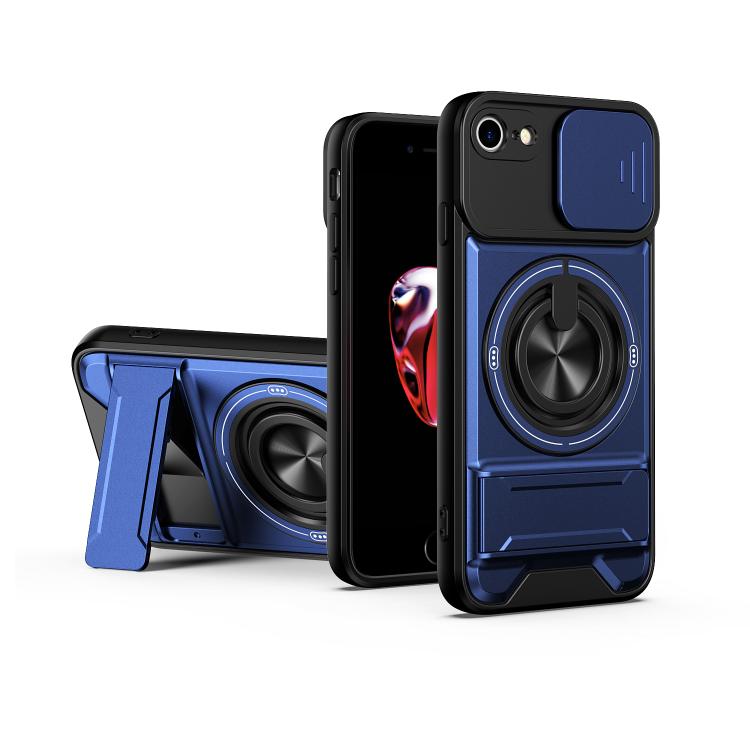 Lens Sliding Window Multifunctional Magnetic Shockproof Phone Case, For iPhone XS Max, For iPhone 7 Plus, For iPhone 7