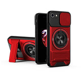 Lens Sliding Window Multifunctional Magnetic Shockproof Phone Case, For iPhone XS Max, For iPhone 7 Plus, For iPhone 7