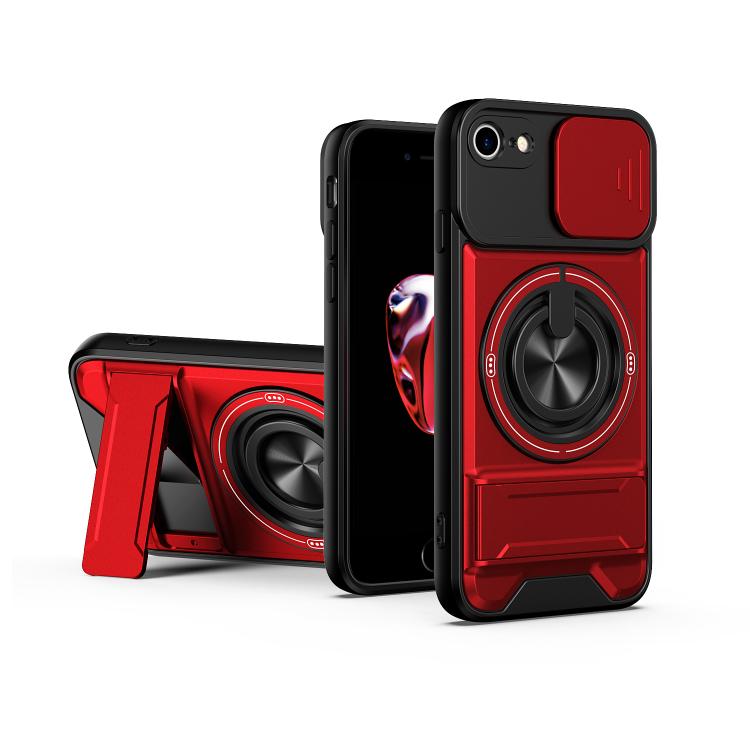 Lens Sliding Window Multifunctional Magnetic Shockproof Phone Case, For iPhone XS Max, For iPhone 7 Plus, For iPhone 7