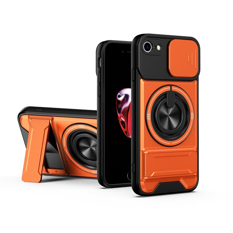 Lens Sliding Window Multifunctional Magnetic Shockproof Phone Case, For iPhone XS Max, For iPhone 7 Plus, For iPhone 7