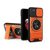 Lens Sliding Window Multifunctional Magnetic Shockproof Phone Case, For iPhone XS Max, For iPhone 7 Plus, For iPhone 7