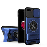 Lens Sliding Window Multifunctional Magnetic Shockproof Phone Case, For iPhone XS Max, For iPhone 7 Plus, For iPhone 7