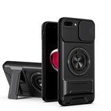 Lens Sliding Window Multifunctional Magnetic Shockproof Phone Case, For iPhone XS Max, For iPhone 7 Plus, For iPhone 7