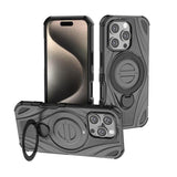 Star Ring Metallic Pivot Bracket Magnetic Phone Case, For iPhone 17 Pro Max, For iPhone 17 Pro, For iPhone 17, For iPhone Air, For iPhone 16 Pro Max, For iPhone 16 Pro, For iPhone 16
