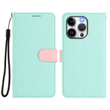 Detachable Litchi Texture Magnetic Side-Patch Vegan Leather Phone Case, For iPhone 15 Pro Max, For iPhone 15 Pro, For iPhone 15 Plus, For iPhone 15, For iPhone 14 Plus, For iPhone 14, For iPhone 14 Pro, For iPhone 14 Pro Max