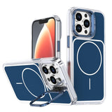 Bright Color Blocking Camera Bracket Magnetic Phone Case, For iPhone 14 Pro, For iPhone 14 Pro Max, For iPhone 13 Pro Max, For iPhone 13 Pro