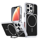Bright Color Blocking Camera Bracket Magnetic Phone Case, For iPhone 14 Pro, For iPhone 14 Pro Max, For iPhone 13 Pro Max, For iPhone 13 Pro