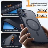 XDcase Skin Feel Magnetic Frosted Phone Case with Lens Film, For iPhone 17 Pro Max, For iPhone 17 Pro, For iPhone 17, For iPhone Air